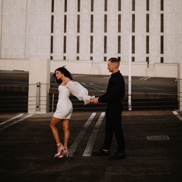 House Of CB 'Marisa' Ivory Satin Corset Dress - Picture 5 of 12